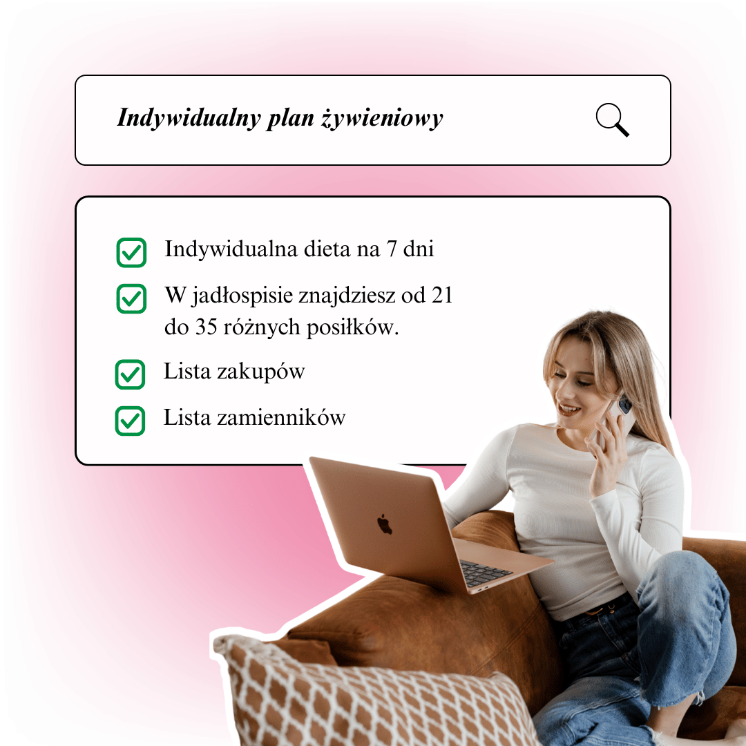 Jadłospis 7-dniowy + stały kontakt mailowy